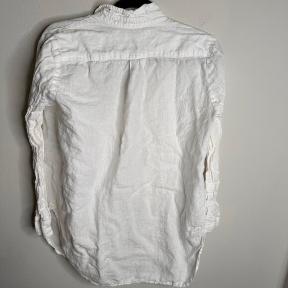 jarbo Women's White Casual Button Down Long‎ Sleeve Shirt - Size 34 - Picture 2 of 3